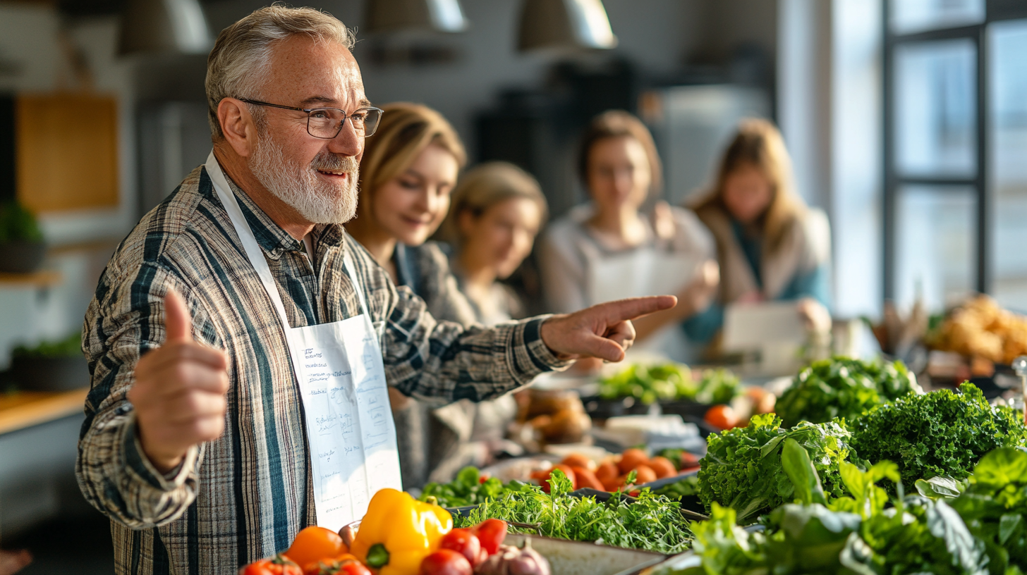 Родина готує разом